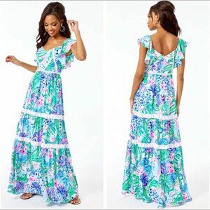 Lilly Pulitzer NWT Ivie Maxi Dress SZ 16
